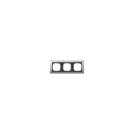 GIRA 021306 CADRE DE FINITION 3 POSTES POUR ANTHRACITE EVENT ALUMINIUM COULEUR