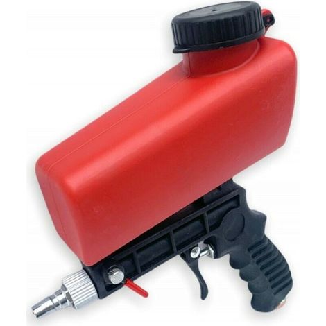 TRADE SHOP - Pistola Sabbiatrice Serbatoio 900ml Aria Compressa Pneumatica Ugello In Acciaio - (1/2)