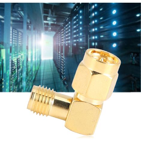 Connecteur SMA Mâle-Femelle, Coude à 90°, Lot de 5 Adaptateurs pour Antenne RF (1/5)