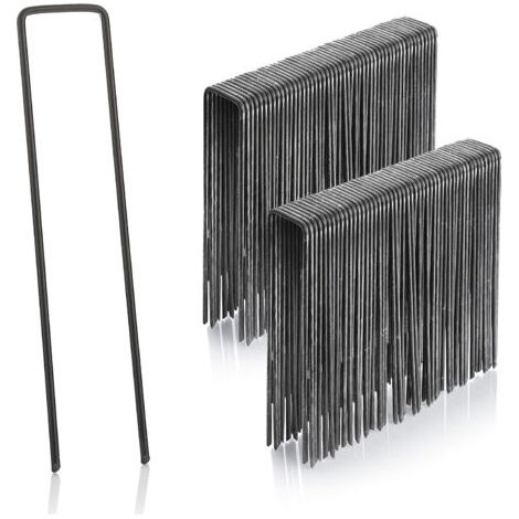 Jeu de 100 piquets en acier de 3 mm, 200 mm de long et 40 mm de large (1/5)