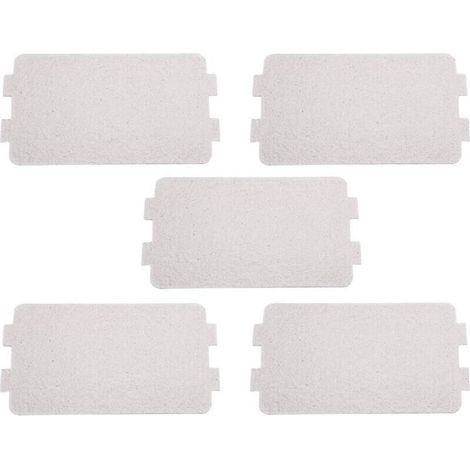 5pcs Plaque à Micro-ondes Remplacement de Feuille de Plaque de mica de Four à Micro-Ondes Mica Feuille Couvercle de Guide d'ondes Hyperfréquences Réparation Accessoire Cuisine Four à Micro-ondes (1/4)