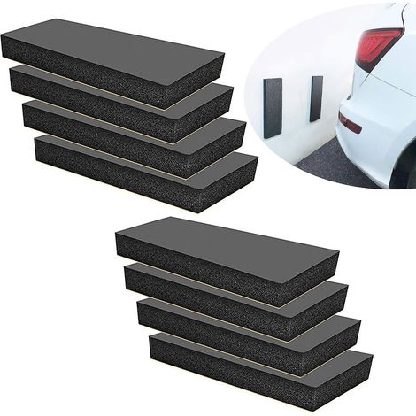 Lot de 8 protections murales autocollantes pour garage, 3 cm, extra épaisses, pour porte de voiture, mur de garage et parking (1/5)