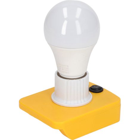 Lampe de travail LED 7W PC antidérapante, portative, pour batterie lithium 18V 20V série DCB, compatible 12-60V, ampoule mobile sans fil (1/5)
