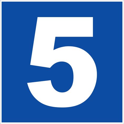 N°5 - 200x200mm - Rigide Bleu - 4220703