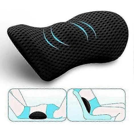Coussin de soutien lombaire pour chaise de bureau et siège auto, coussin lombaire en mousse à mémoire de forme, coussin Neo pour soulager les douleurs lombaires -N (1/5)
