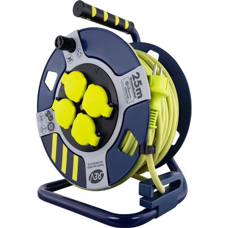 Rouleau de câble REV H07RN, plastique, noir/jaune, IP44, 25 m (1/5)