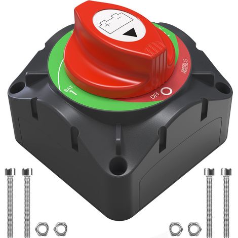 High-current battery switch 600A for trucks, trailers, ships and yachts (high-performance battery switch 12V-48V)