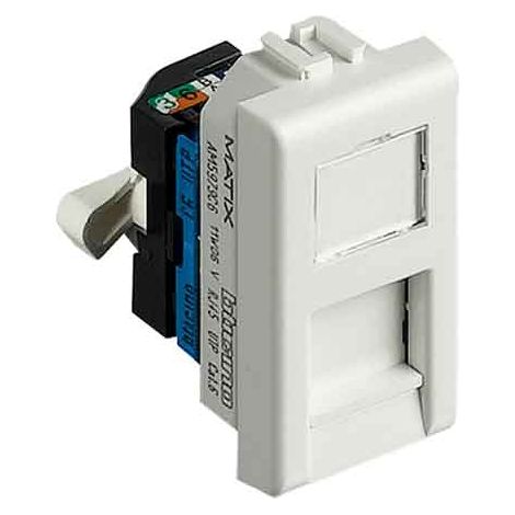 PRESA TELEFONICA RJ45 'MATIX' BTICINO Cat. 6 UTP - Bianco