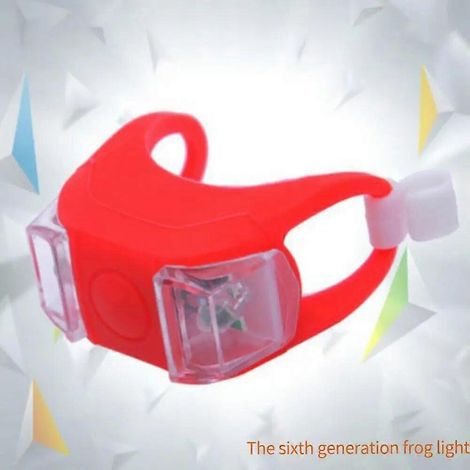 Feux clignotants LED pour vélo - Durables et économiques - Sécurité optimale pour vélos - Feux arrière verts de pointe - Rouge vif (1/5)