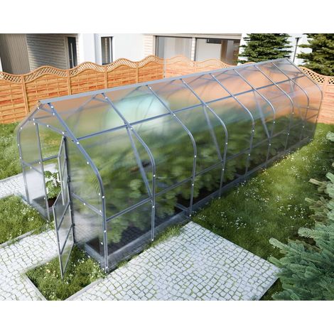 Gewächshaus KLASIKA Drop 20m² 2,5x8m Polycarbonat 4mm