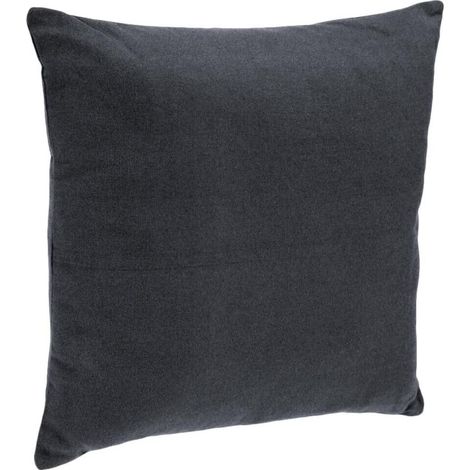 Coussin Déhoussable "Jovi" 38x38cm Gris Foncé (1/3)