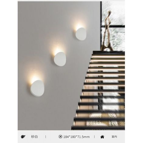 Applique Murale LED en Aluminium au Design Nordique Moderne, Luminaire Décoratif Idéal pour un Salon, une Chambre 7W WHITE (1/3)