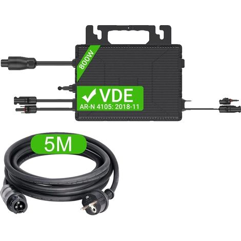 Micro Onduleur, Étanche IP67, Surveillance WiFi, CÂBLE 800W-AC, 220-240V (1/2)