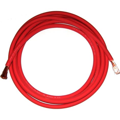 Câble soudage souple 16 mm² Rouge vente au mètre
