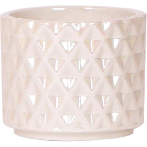 Cache-pot Décoratif Diamond Pearl en Travertin Design Élégant Ø 6 cm - PANGIVO (1/5)