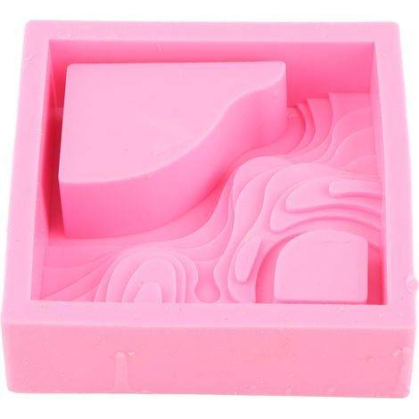 Moule en Silicone pour Pot de Fleurs en Forme de Terrasse, Moule à Ciment pour Décoration de Jardin Artisanale (1/5)