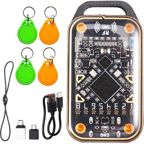 Émulateur de carte à puce Chameleon Ultra amélioré + lecteur de puce RFID porte-clés 2xUID/CUID 125K 13,56M (1/5)