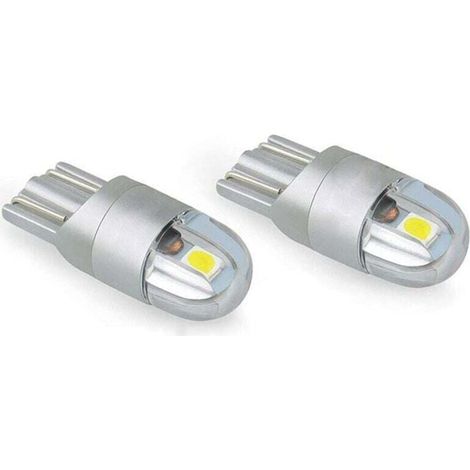 Luces LED de posición nocturnas KZQ T10, 12 V, 6000 K, luces de giro LED blancas para bombillas incandescentes, para coche y motocicleta. (1/4)