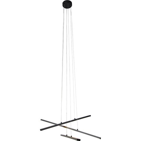 Pendant Light Black Incl. LED 3-Step Dimmable 3-Light - Jolanta