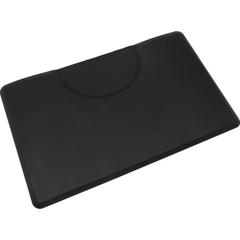Tapis de Chaise de Coiffeur, Design Moderne, Caractéristiques Anti-Fatigue, noir (1/2)