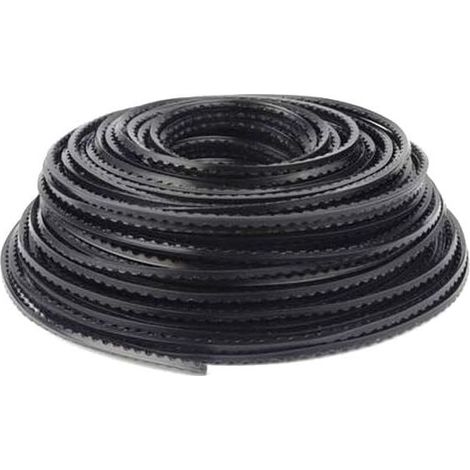 Fil en nylon pour débroussailleuse - 3 mm x 45 m - Denté - Fil de tondeuse - Fil de débroussailleuse - Pour gazon et mauvaises herbes (1/5)