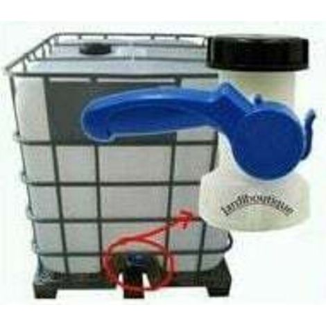 Vanne pour cuve 1000 litres 2" / 62 mm Vanne papillon intégrée en plastique DN40 (62 mm), (1/3)