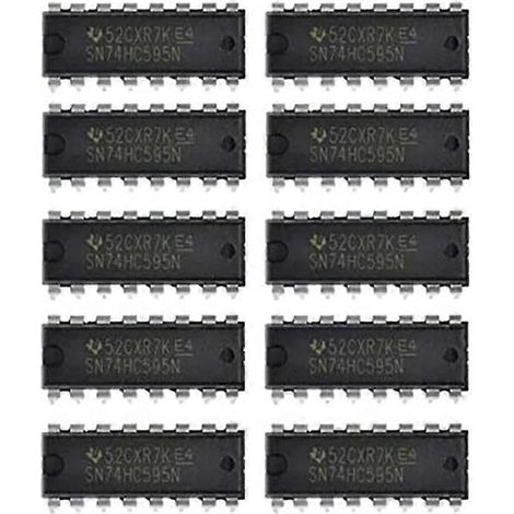 10 Stück IC 74HC595 74HC595N SN74HC595N DIP-16 Logik-Schieberegister
