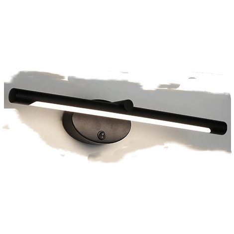 Applique de salle de bain 46cm 8W couleur Noir Lumière neutre 4000k (1/4)