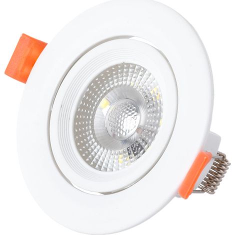 Faretto LED circolare da incasso 7W 600Lm 4200ºK 38º 40.000H [HO-IN-DL7W-W]