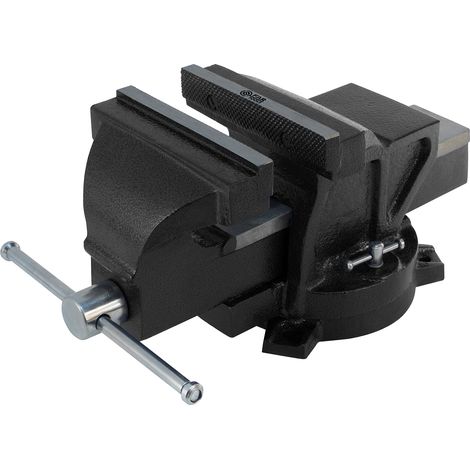 Fartools – Etau pour perceuse à colonne 150 mm en fonte – Base pivotante 3 positions – Ouverture jusqu'à 170 mm – Mâchoire acier démontable