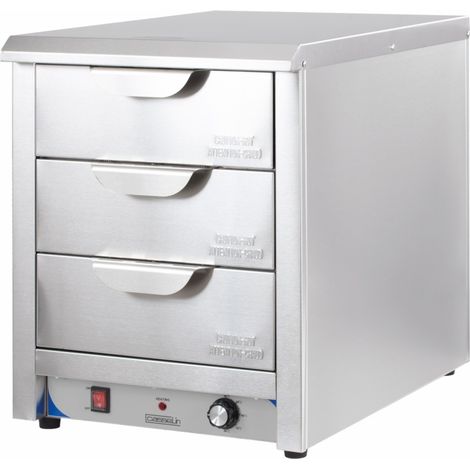 Tiroir chauffant professionnel - 3 GN 1/1 - 40-80°C - 2200W - Casselin (1/2)