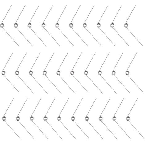 30pcs Acier Inoxydable Petit Ressort de Torsion, Ressorts de Torsion Mécaniques de Diamètre de Fil de 0.5 mm pour Le Travail du Bois de Bricolage, Meubles, Projet de Réparation (1/4)