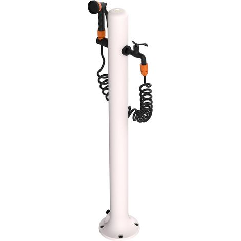 Fontana In Alluminio Resistente Con Attacco Laterale Include Tubo Da 75 m e Pistola a 8 Getti Facile Da Montare Ideale Per Esterni