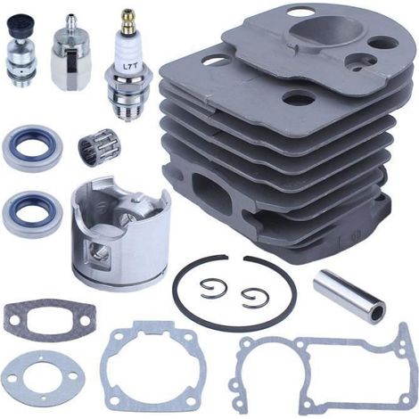 Cylindre - 46 mm - Pour Tronçonneuse Husqvarna 55 51 - Kit Joint Soupape Decompression - 1 Pièce (1/4)