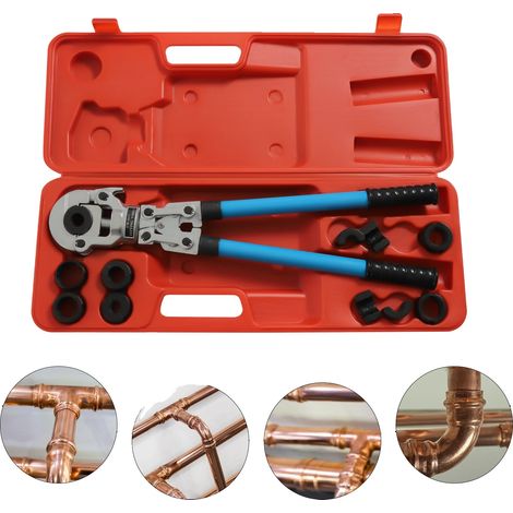 Pinza crimpatrice, lunghezza 55-74 cm, forza di uscita 6T, corsa 45 mm, dimensioni cassetta degli attrezzi 60 x 22 x 7 cm, peso lordo 7,5 kg (1/5)