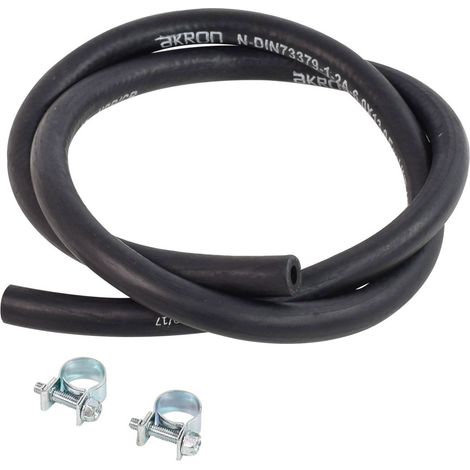 Tuyau pour carburant 6/11 mm - Colliers - Longueur 1 mètre