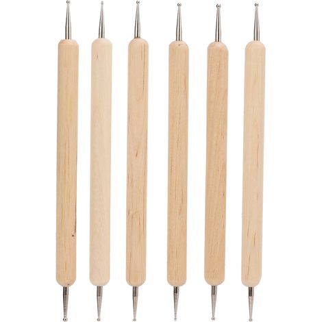 6 Pièces Stylo Double Pointe pour Gravure, Sculpture et Cuir DIY - Prise Ferme (1/5)