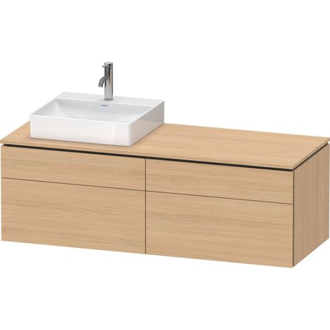 Duravit L-Cube Meuble sous-lavabo en console suspendu, avec plan (1/5)