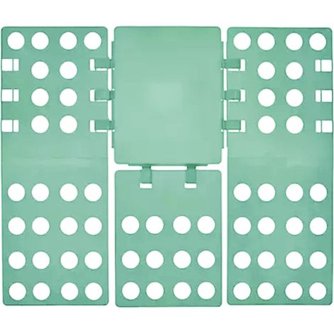 Planche à plier les vêtements (T-shirts), structure stable et pratique, modèle vert 1, gain de temps et d'efforts (1/5)