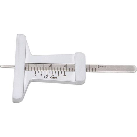 Jauge Profondeur Pneu 0-50mm Acier Inox