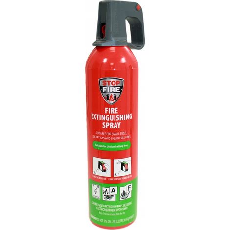 Spray estintore a batteria al litio Batterie agli ioni di litio