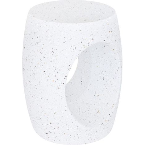 Table d'Appoint Totem "Narlon" 47cm Blanc (1/4)