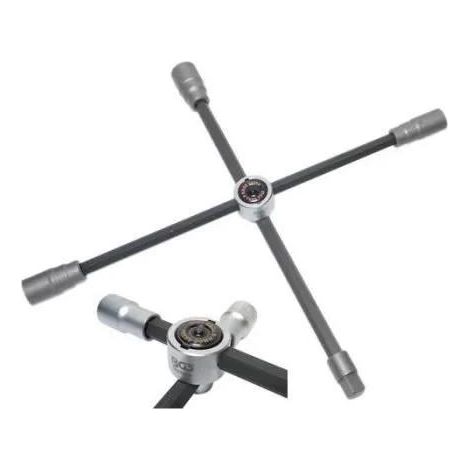 BGS 1458 Llave en cruz metálica plegable 60 cm