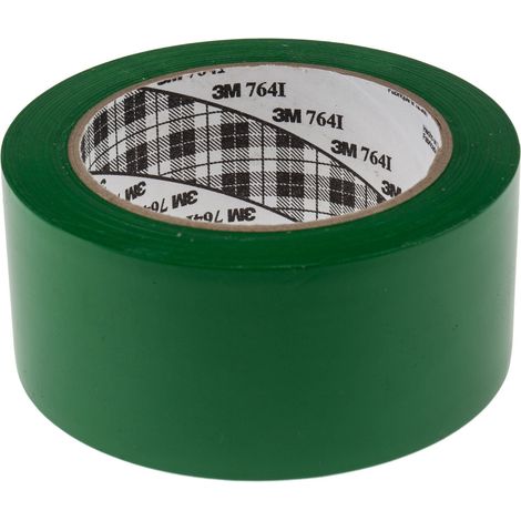 Ruban adhésif de marquage vert 50mm x 33m – Vinyle résistant pour applications intérieures et extérieures – Force d'adhérence 2,1 N/cm