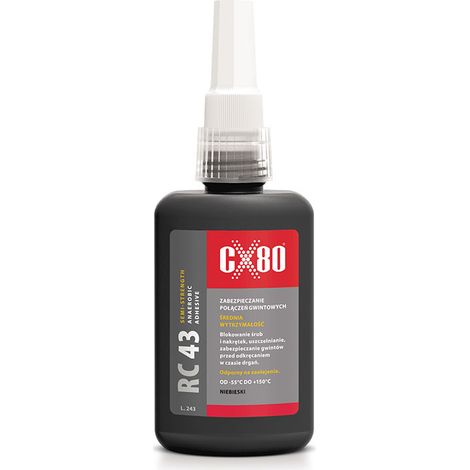 RC-43 PEGAMENTO ANAERÓBICO PARA ROSCAS DE TORNILLO MEDIO 10ML - CX-087