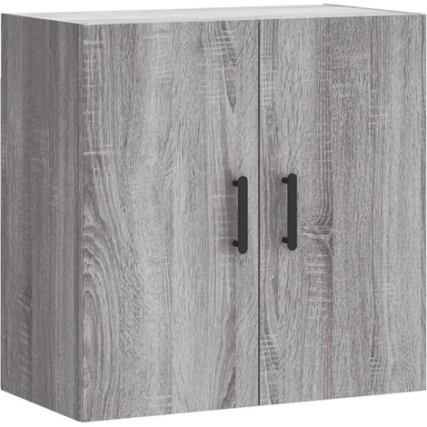Mobiletto a parete moderno pratico e decorativo 60 x 31 x 60 cm legno composito grigio 020048813