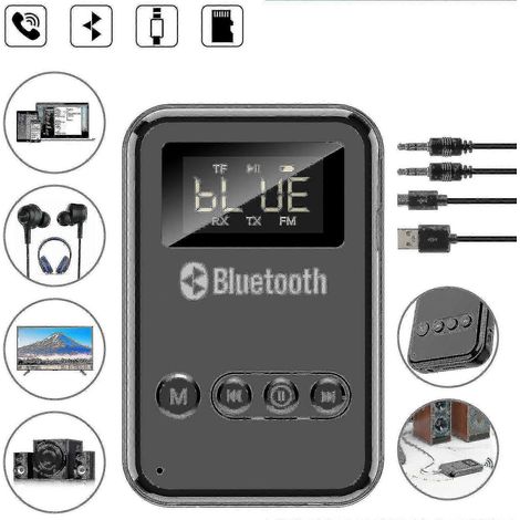 Récepteur Bluetooth (Aux), adaptateur Bluetooth pour voiture, émetteur Bluetooth 5.0 pour ordinateur/TV/FM (1/3)