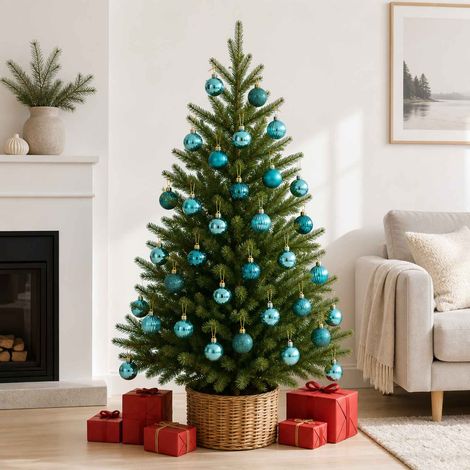 vidaXL Juego de bolas navideñas 150 uds. Verde 3 cm Poliestireno (1/5)