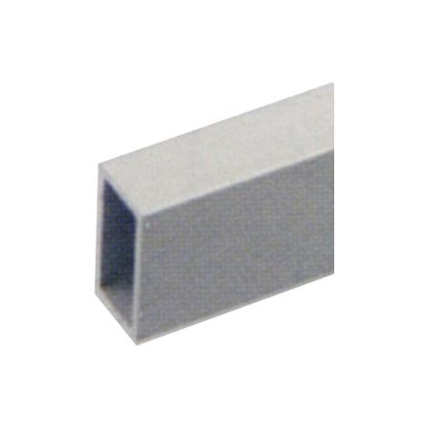 PROFILO ALLUMINIO "TUBO RETTANGOLARE" 20X10MM 2MT ARGENTO (1260)