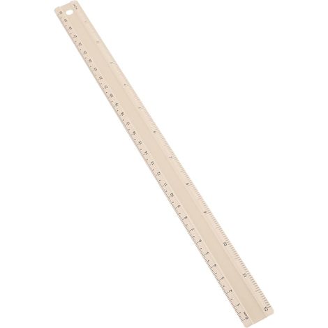 Règle en aluminium de 30 cm alliage, transparente et durable (1/5)